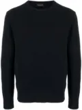 Roberto Collina crew-neck fine-knit jumper - Blue