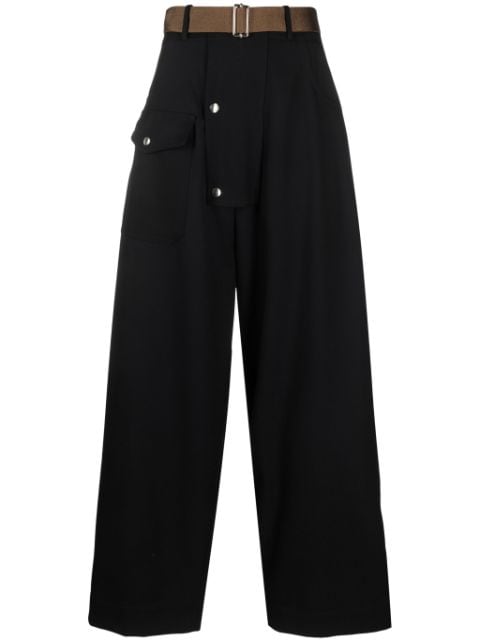 Plan C wide-leg cargo trousers