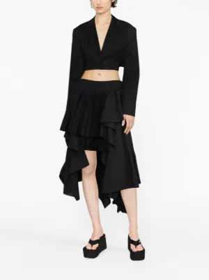 sacai フレアスカート 黒と緑の柄 日本製 sacai（スカート）のフリマアイテム一覧