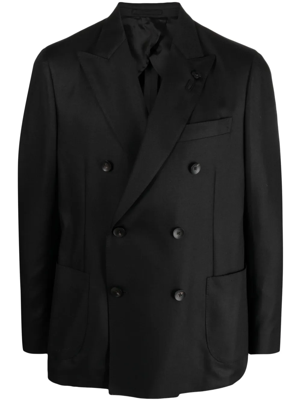 Lardini Blazer met dubbele rij knopen Zwart