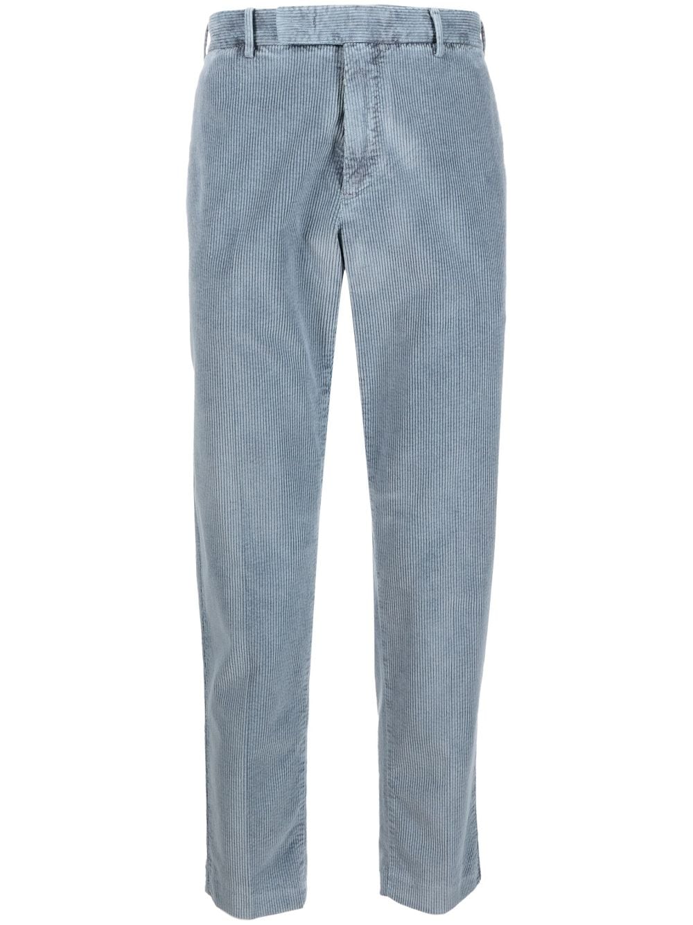 Pt Torino Corduroy Straight-leg Trousers In Blue