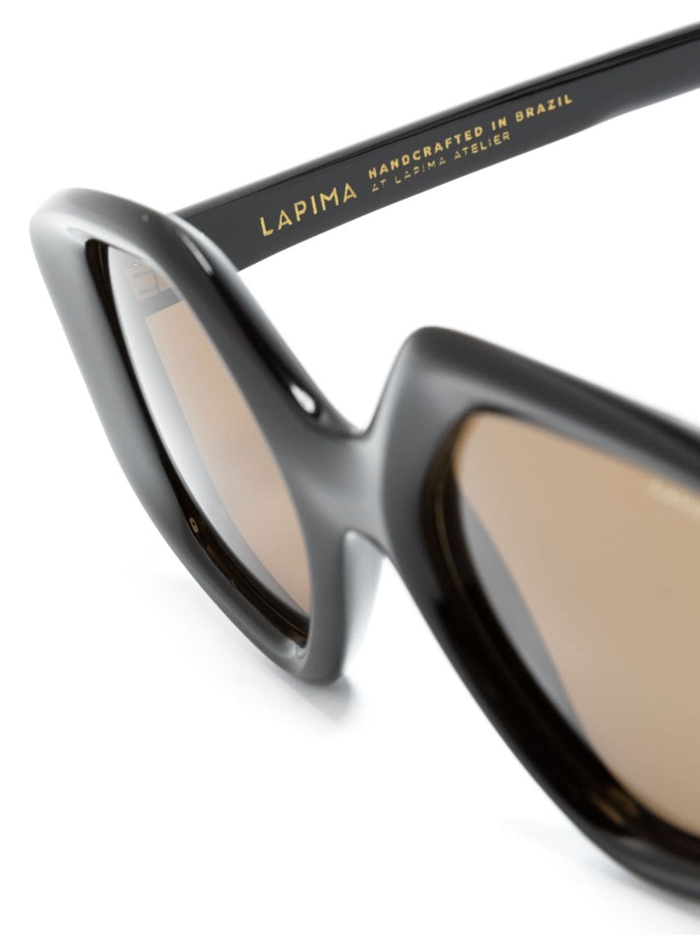 Shop Lapima Stella Oversized-frame Sunglasses In 黑色