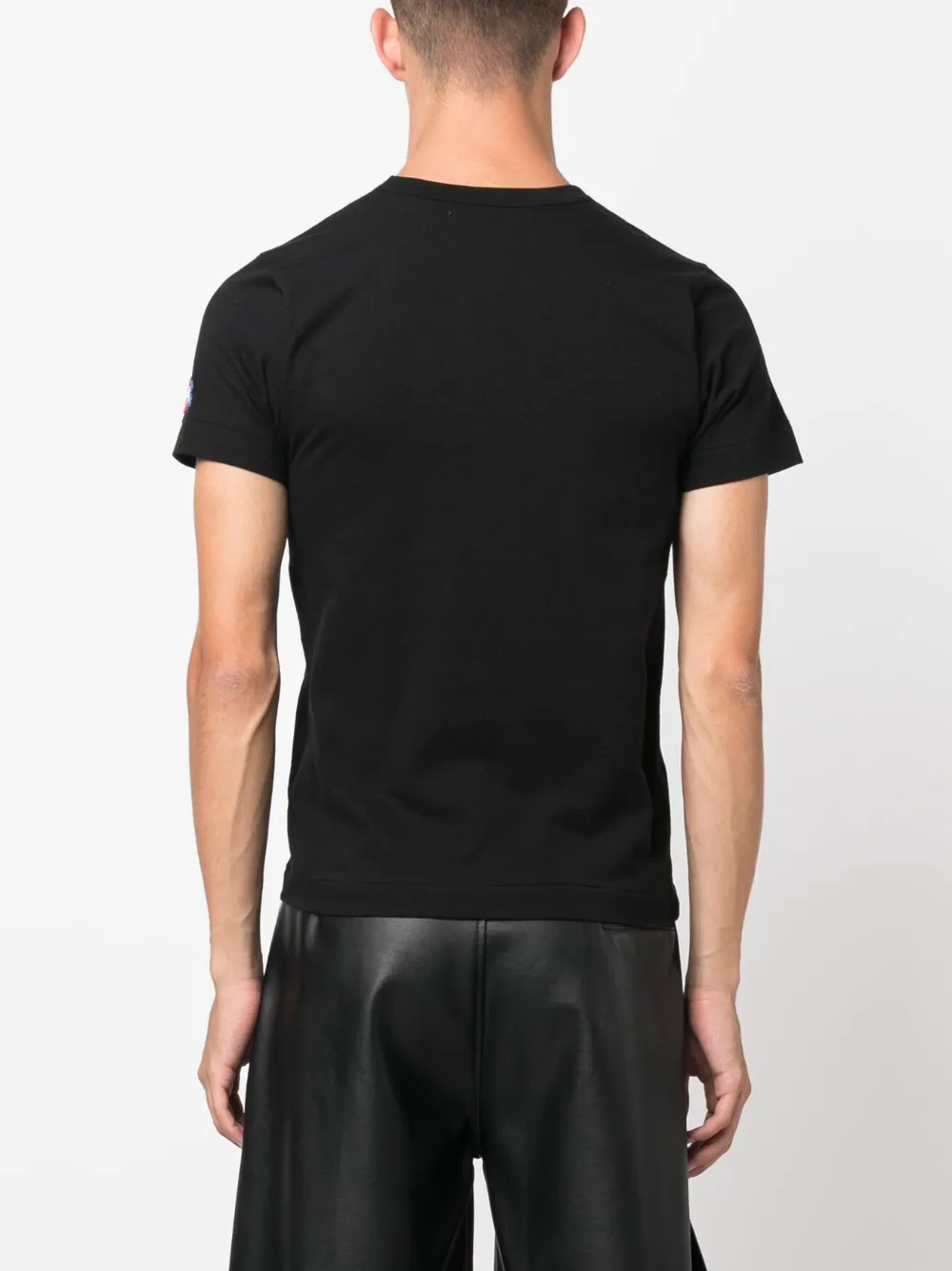 Comme Des Garçons Play T-shirt met patch Zwart