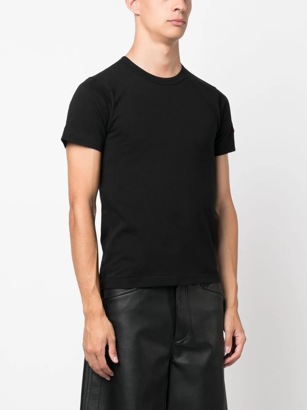 Comme Des Garçons Play T-shirt met patch Zwart