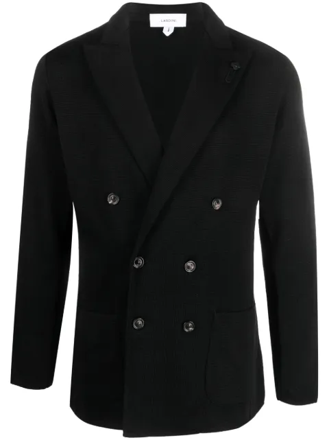 Lardini peak-lapel double-breasted blazer