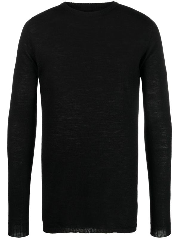 Rick Owens crew-neck Virgin Wool Jumper - Farfetch