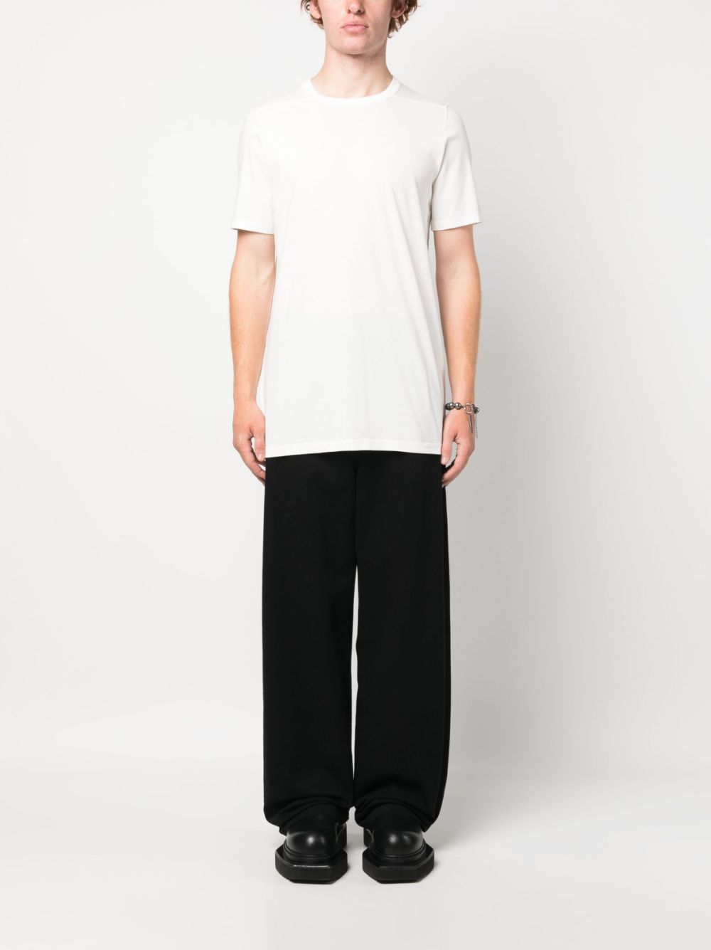 Rick Owens crew-neck organic cotton T-shirt - Wit