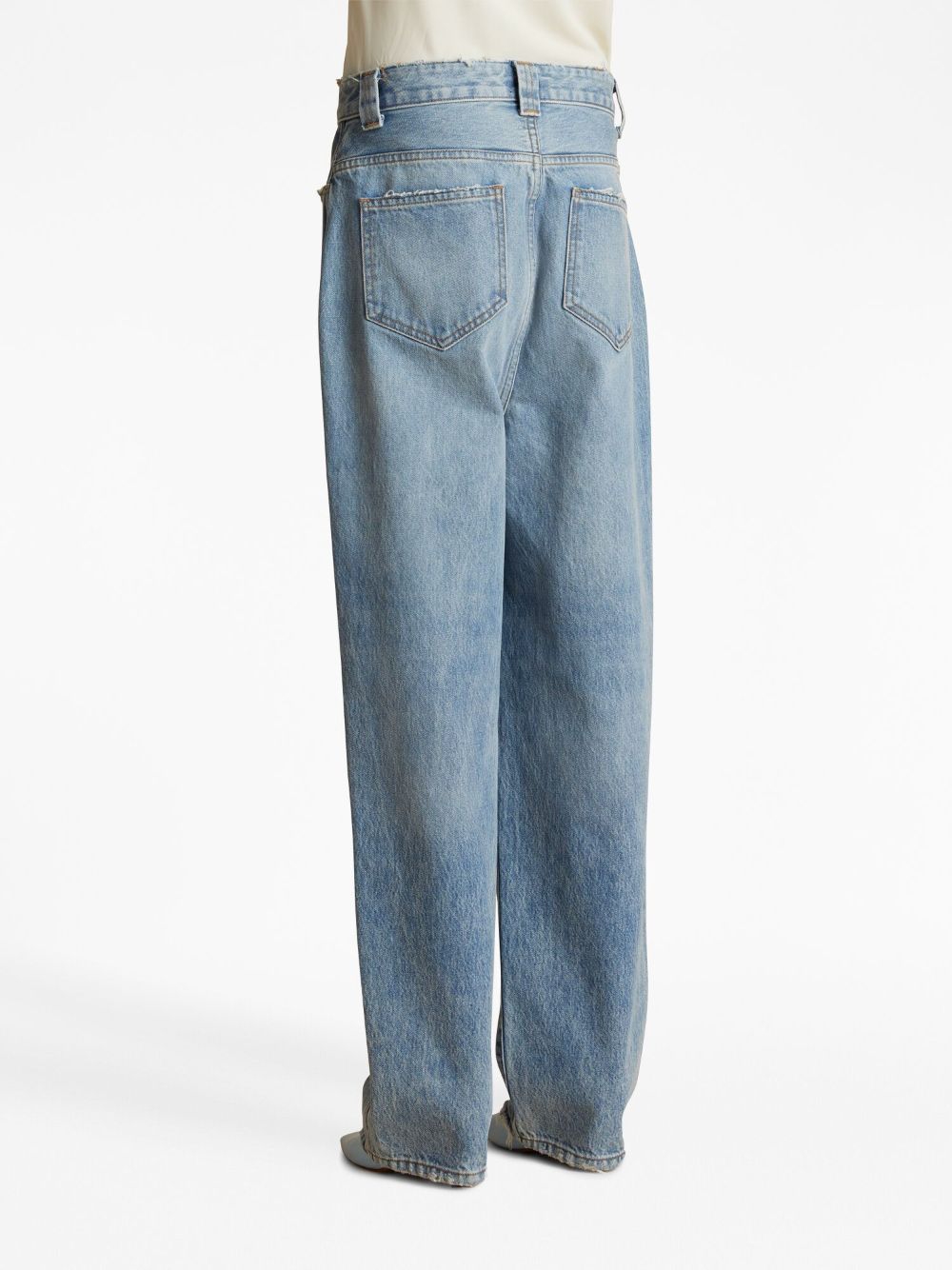 Shop Khaite Martin High-waist Jeans In Blue