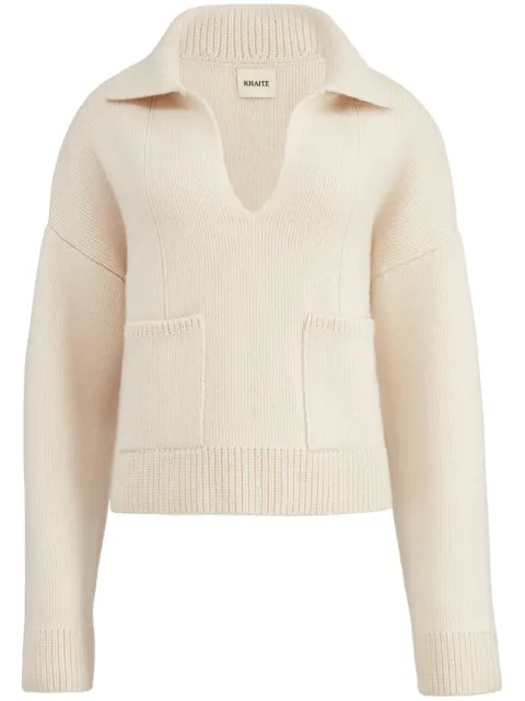 KHAITE The Fauna cashmere jumper