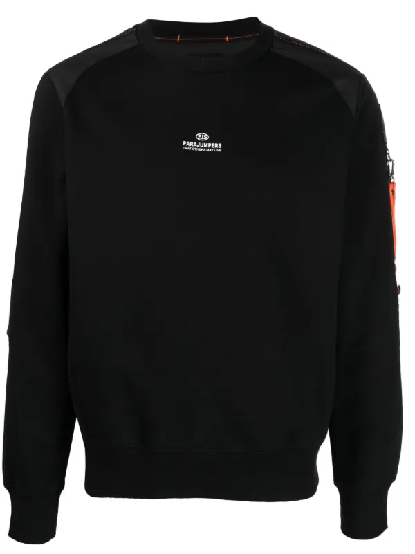 Parajumpers Sabre logo patch cotton blend Sweatshirt Farfetch