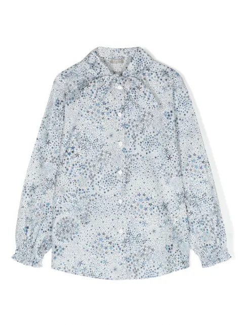 Il Gufo star-print cotton shirt