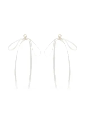 Simone Rocha Drop Extra-long Faux-pearl Earrings