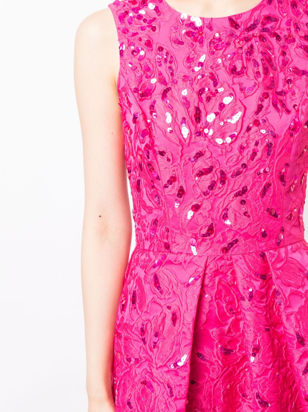 Shop Sachin & Babi Ashley Brocade Midi Dress In Pink