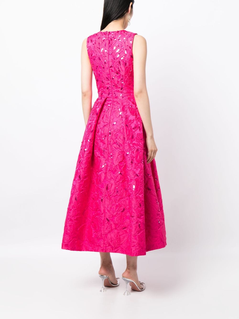 Shop Sachin & Babi Ashley Brocade Midi Dress In Pink