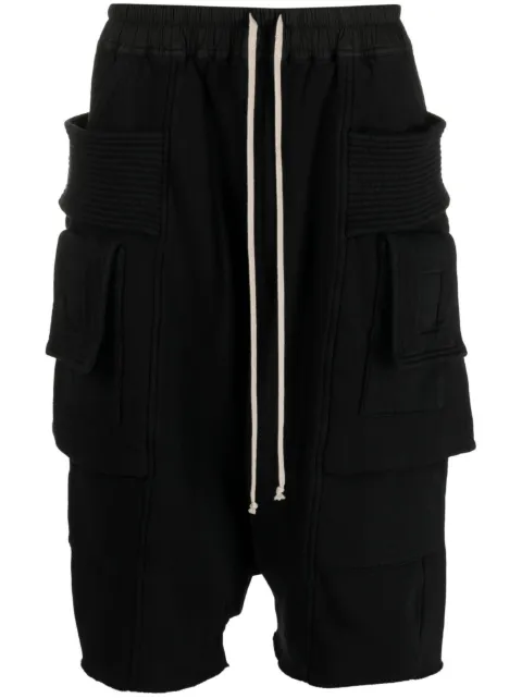 Rick Owens DRKSHDW drop-crotch drawstring track shorts 