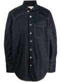 Coperni drop-shoulder denim shirt - Blue