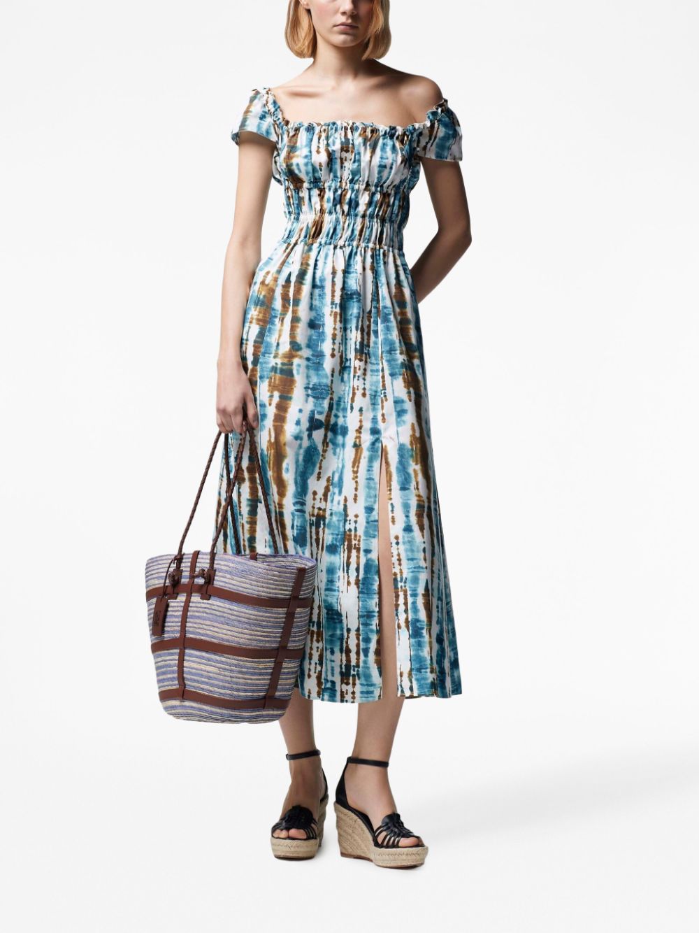 Altuzarra Lily tie-dye-pattern midi dress - Veelkleurig