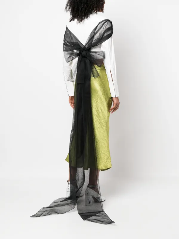 Maison Margiela bow-detail Tulle Stole - Farfetch