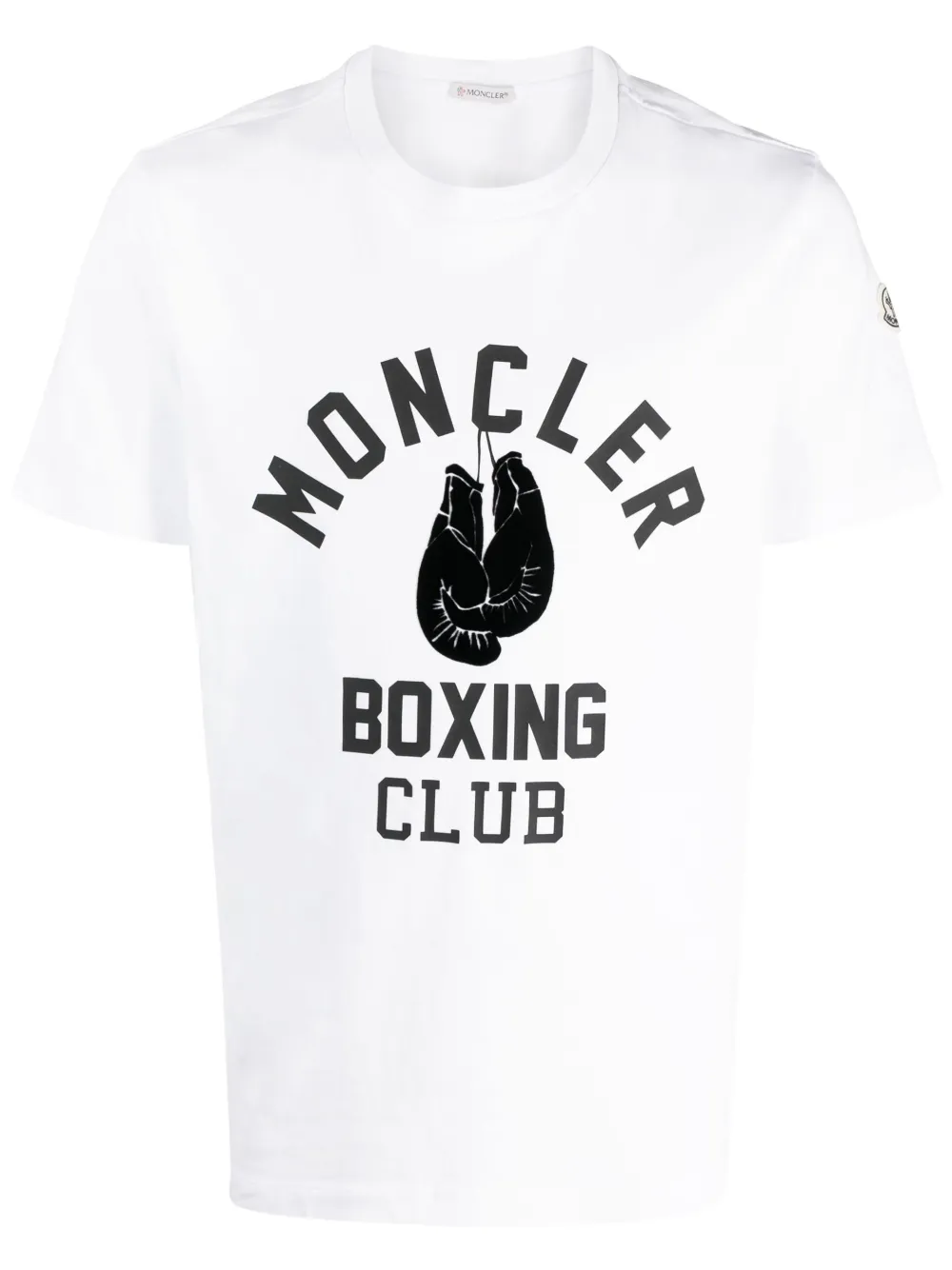 Moncler logo-print crew-neck T-shirt | White | FARFETCH Moncler logo-print crew-neck T-shirt | White | FARFETCH