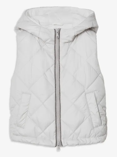 Brunello Cucinelli Kids Gefütterte Kapuzenweste