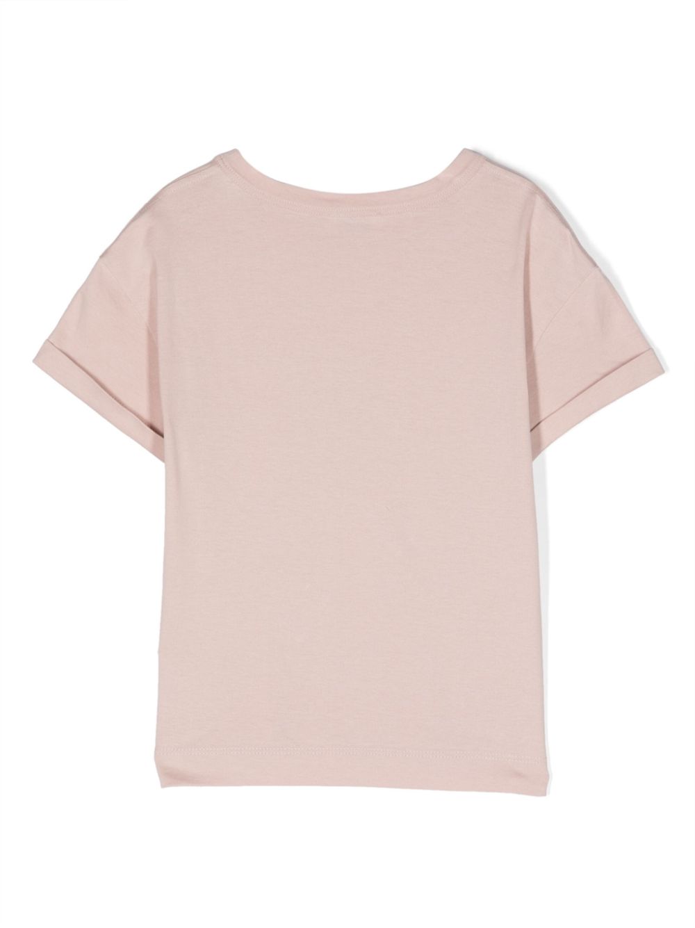 Brunello Cucinelli Kids T-shirt met tekst - Roze