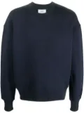 AMI Paris logo-patch crew-neck sweatshirt - Blue