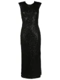 Gloria Coelho sequin-embellished sleeveless dress - Black