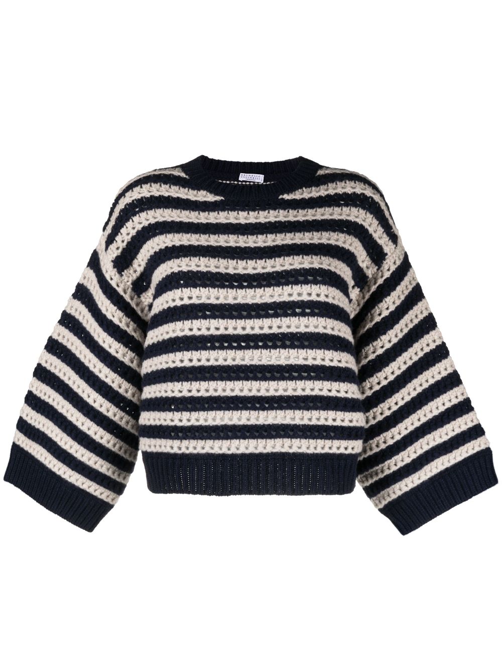 How to find Brunello Cucinelli striped knitted jumper Women