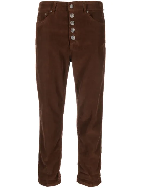 DONDUP cropped corduroy trousers