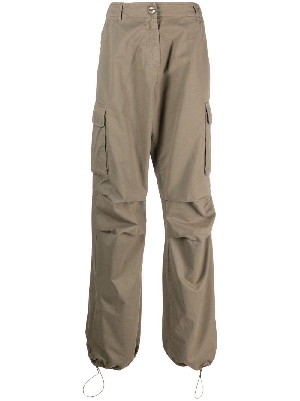 cargo straight-leg trousers