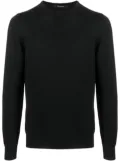 Tagliatore fine-knit virgin-wool jumper - Black