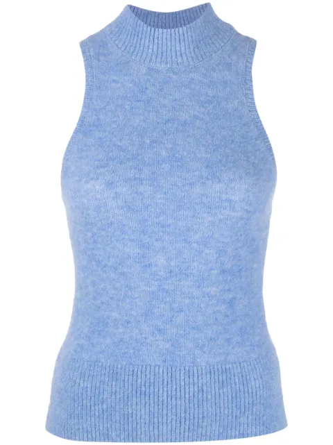 Patou mock-neck knitted top