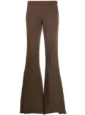 ENTIRE STUDIOS washed-effect flared trousers - Brown