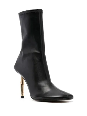 新品 LANVIN BOOT WEDGE 75 NOIR（ブラック） Lanvin Black Leather Knee Length Wedge Boots | eBay