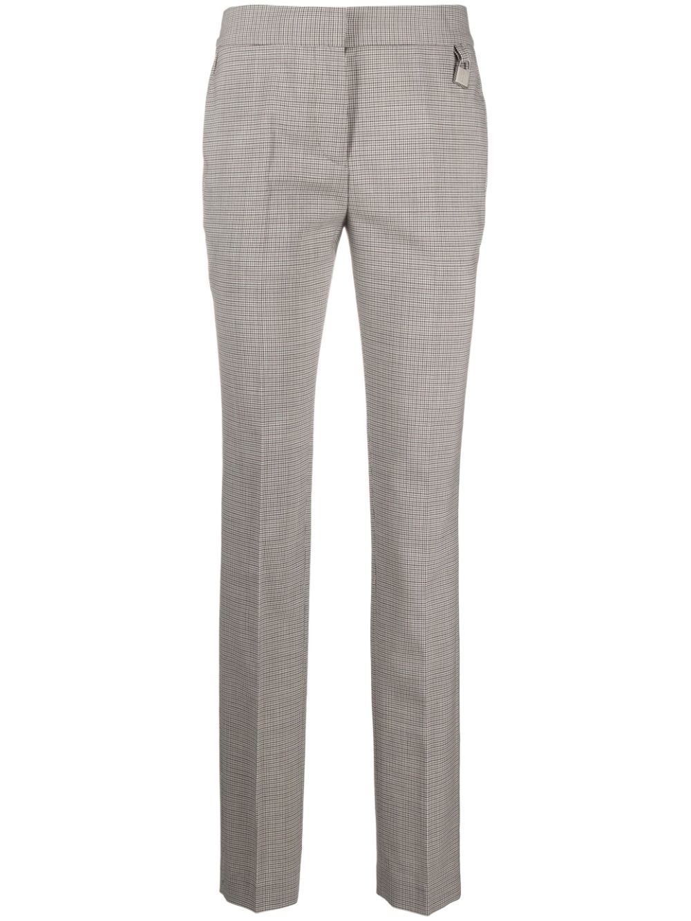 JW Anderson checked straight-leg trousers - White