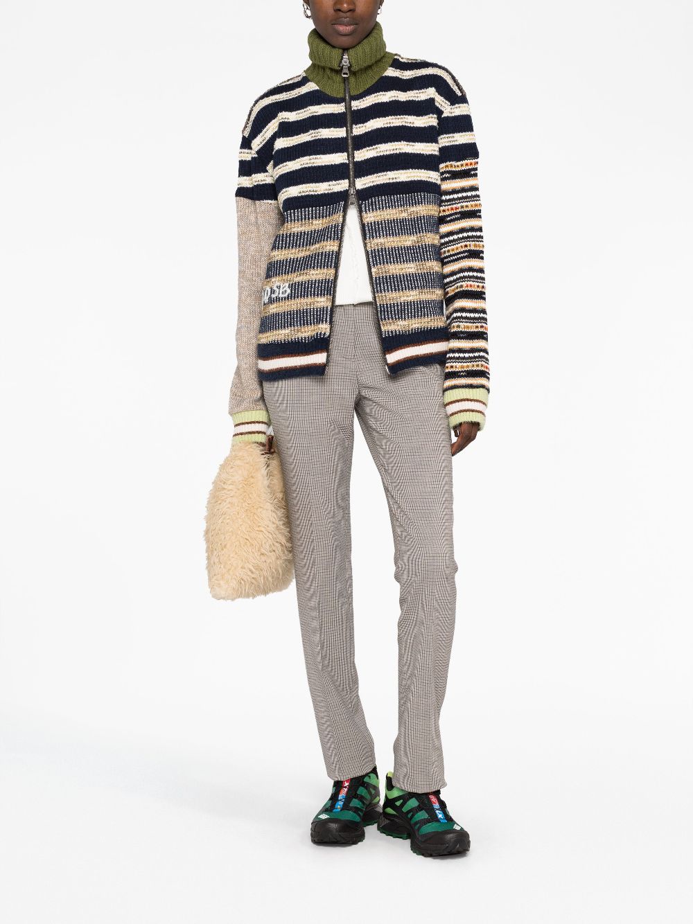 JW Anderson Geruite pantalon - Wit