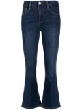 FRAME Le Crop mid-rise bootcut jeans - Blue