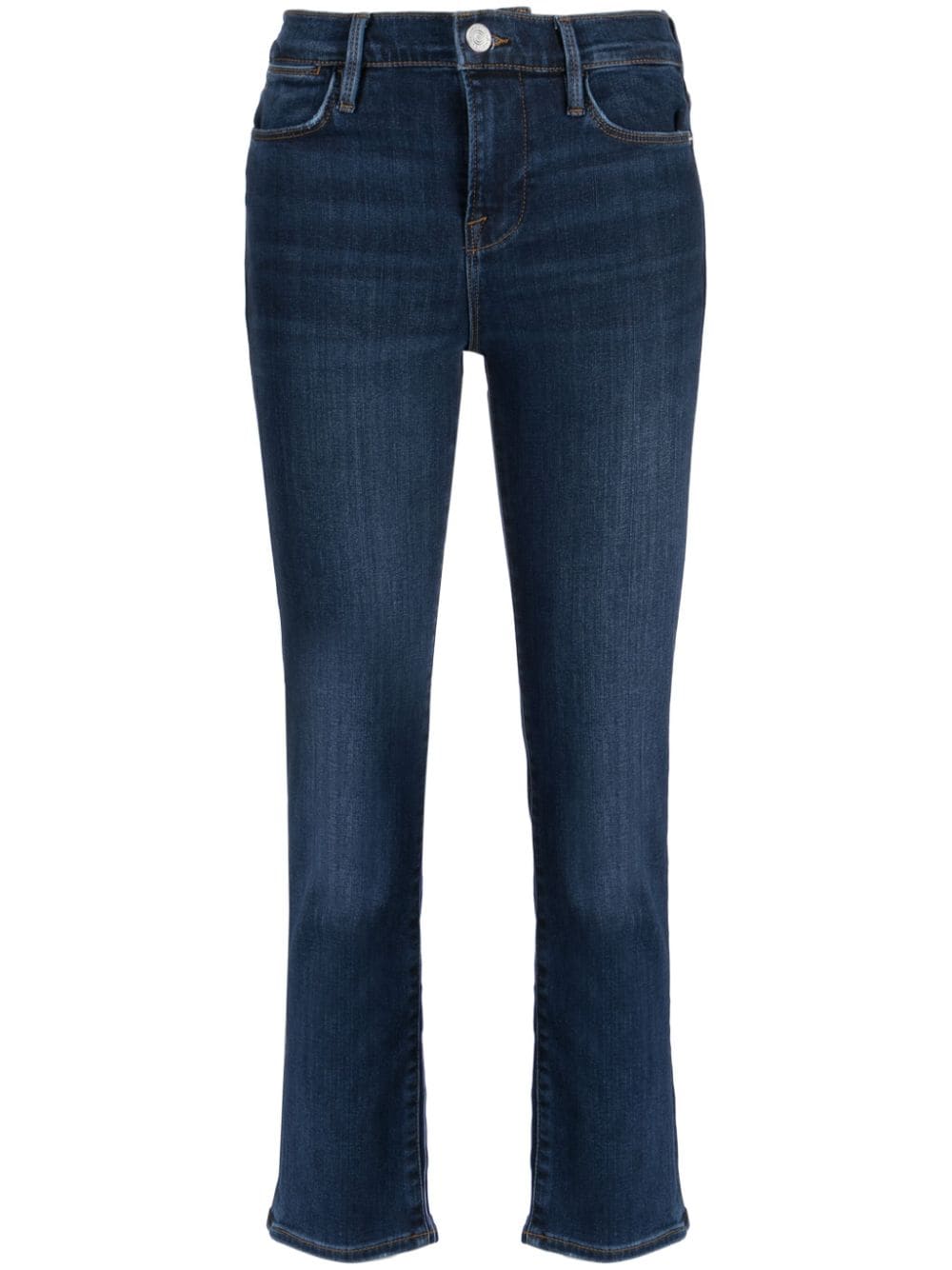 straight-leg cropped jeans