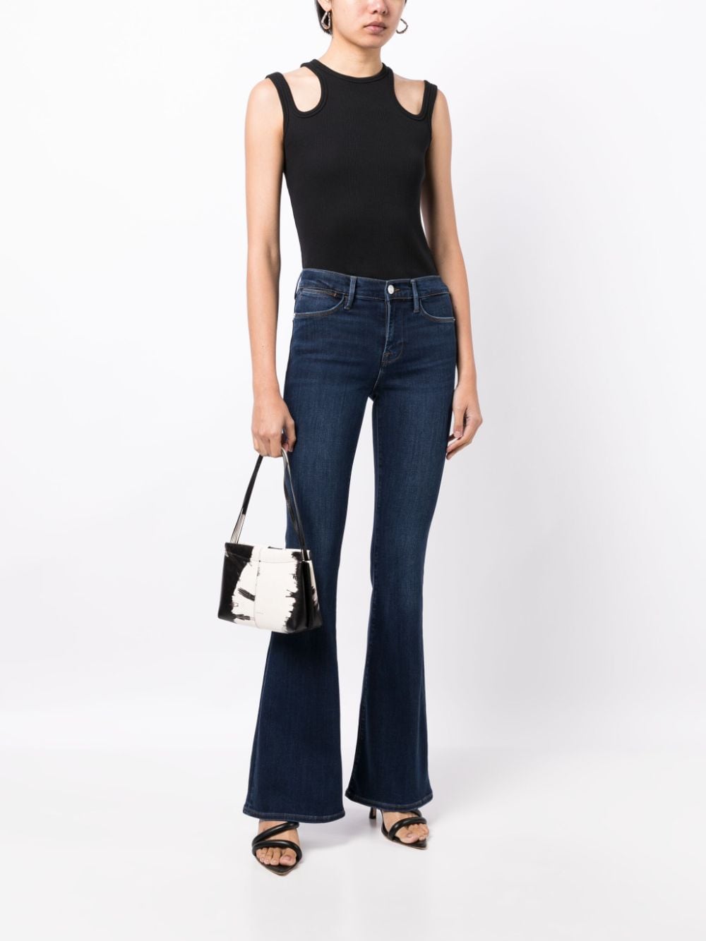 Image 2 of FRAME mid-rise flared jeans