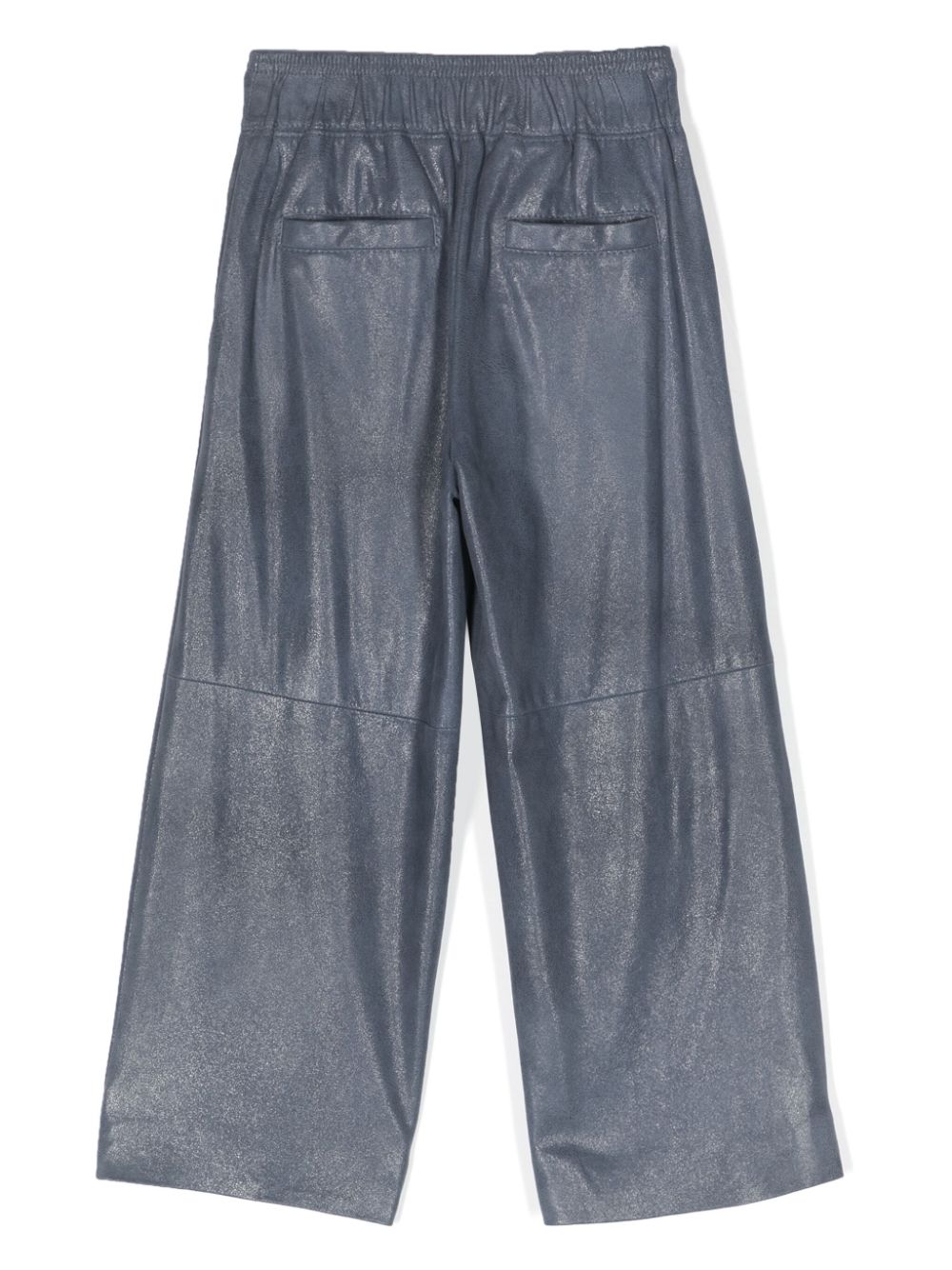 Brunello Cucinelli Kids Suède broek - Blauw