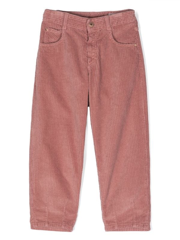 Brunello Cucinelli Kids コーデュロイ ストレートパンツ - Farfetch