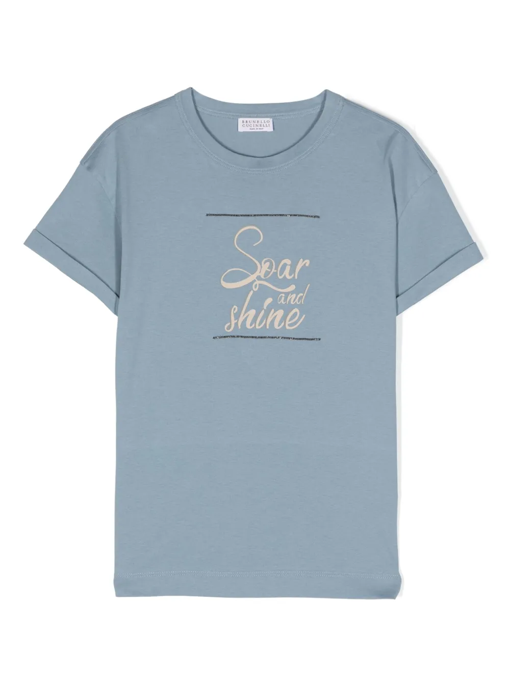 BRUNELLO CUCINELLI SOAR AND SHINE COTTON T-SHIRT