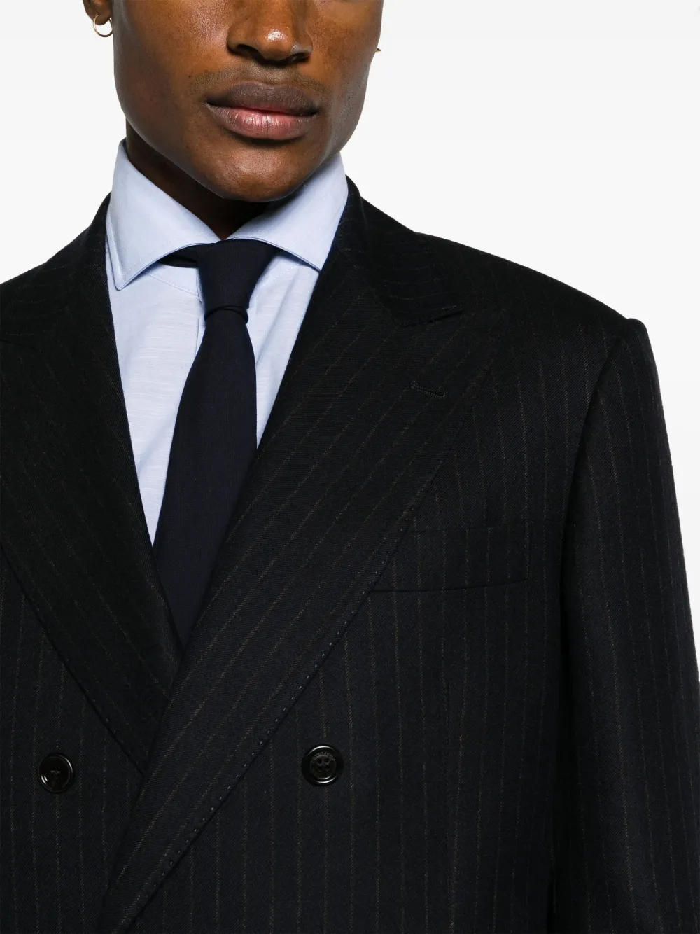 Brunello Cucinelli Pak met dubbele rij knopen Blauw