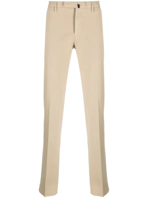 Incotex pressed-crease slim-cut chinos