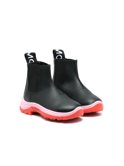 Stella McCartney Kids logo pull-tab ankle boots