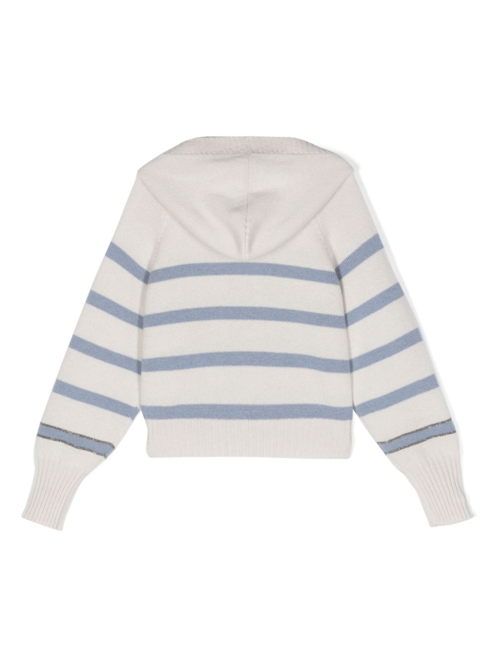Shop Brunello Cucinelli Cashmere Hooded Sweater In Neutrals