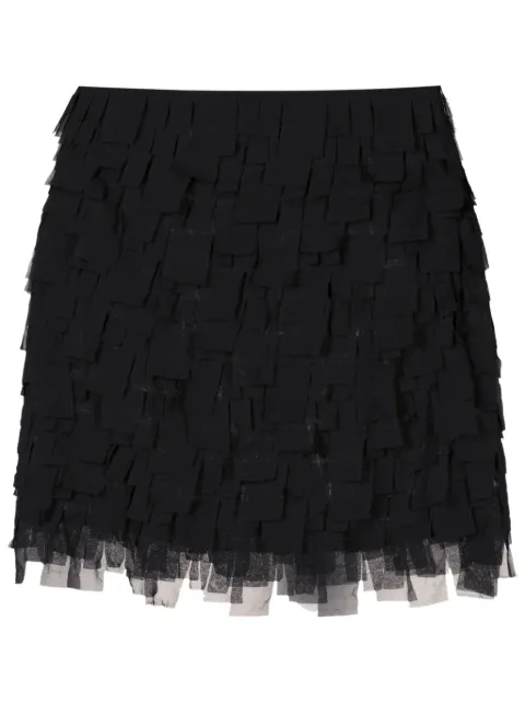 Gloria Coelho layered high-waisted skirt