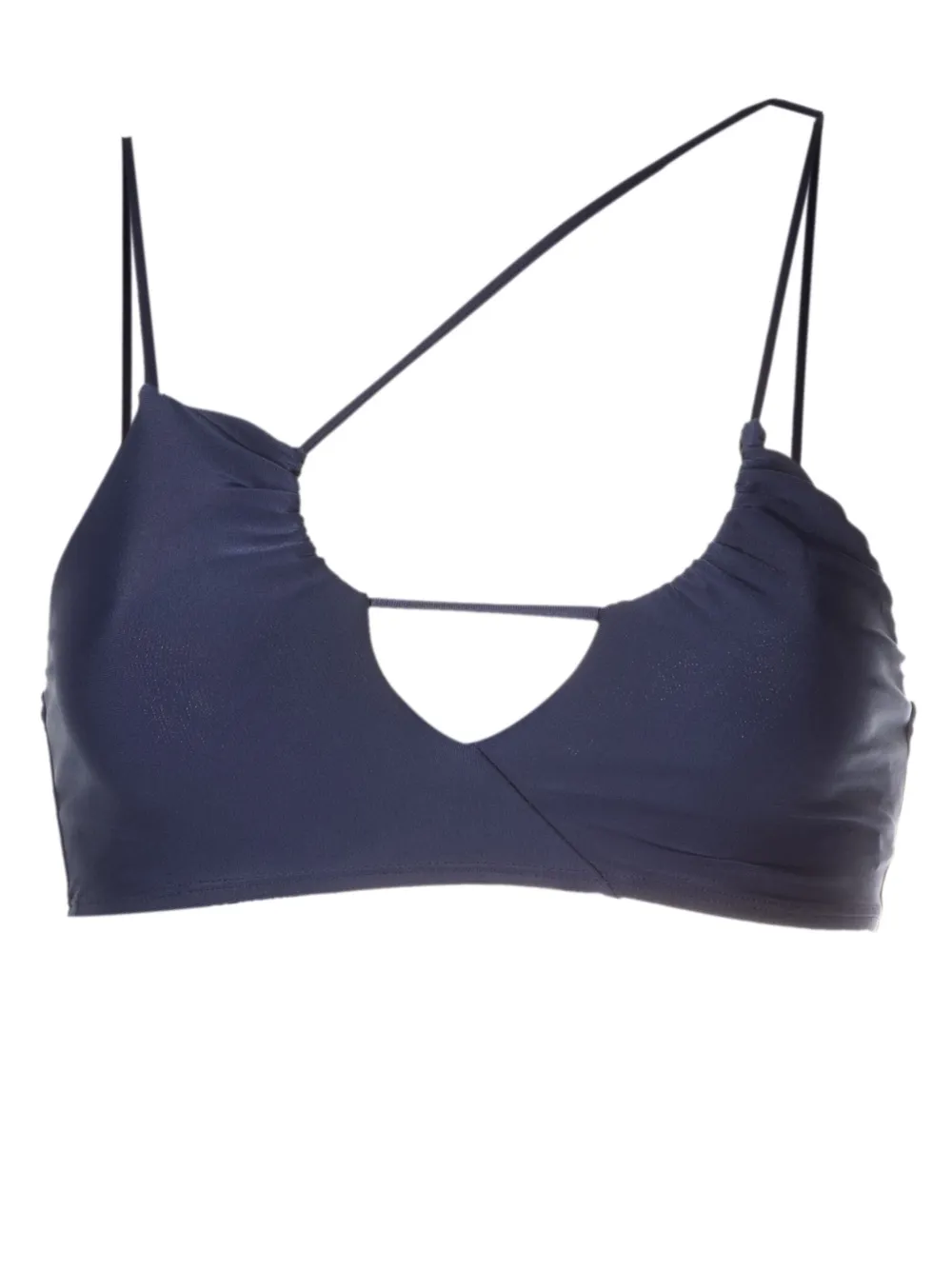 Gloria Coelho Top bikini con scollo asimmetrico - Blu