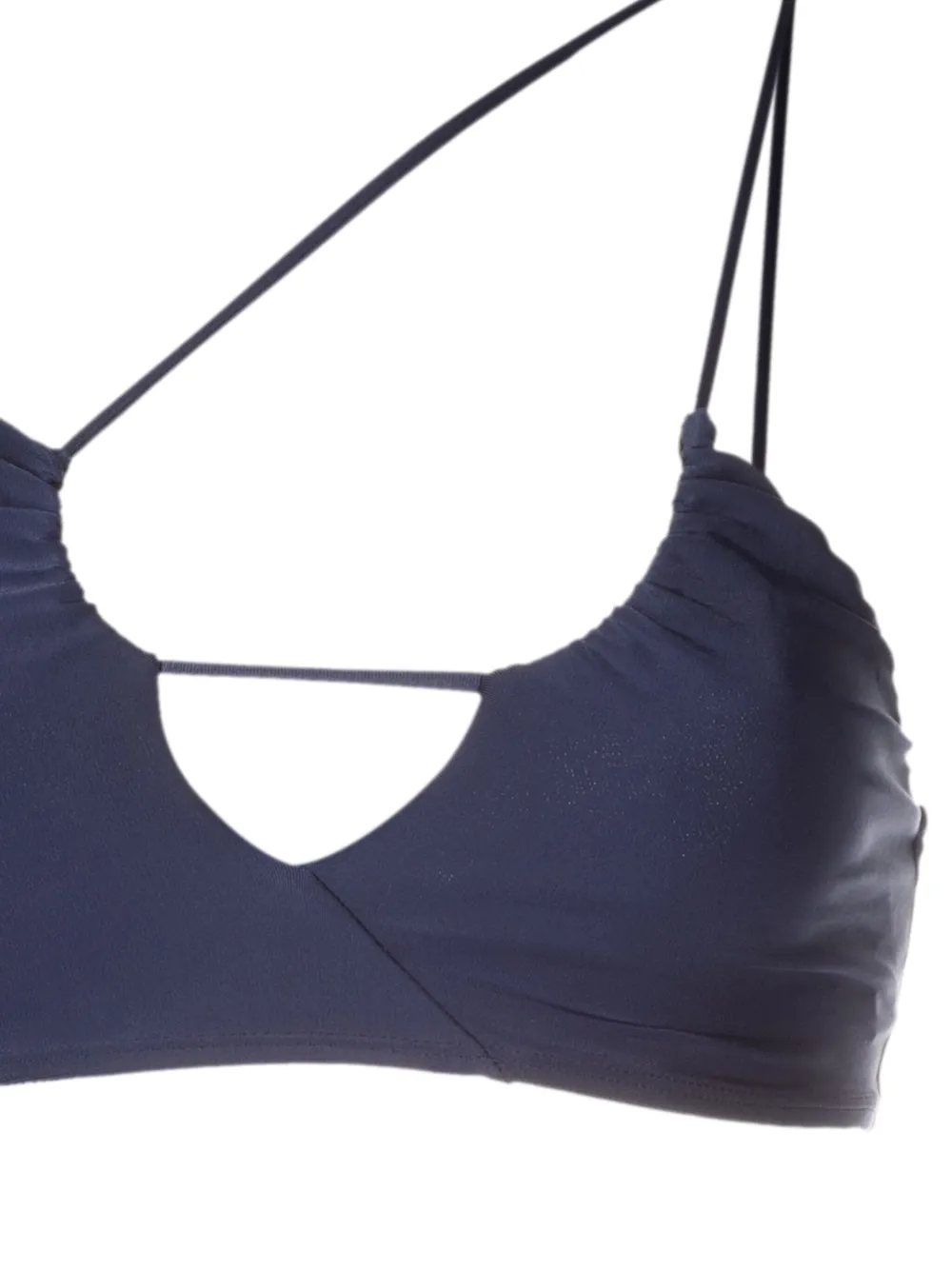 Gloria Coelho Asymmetrische bikinitop Blauw