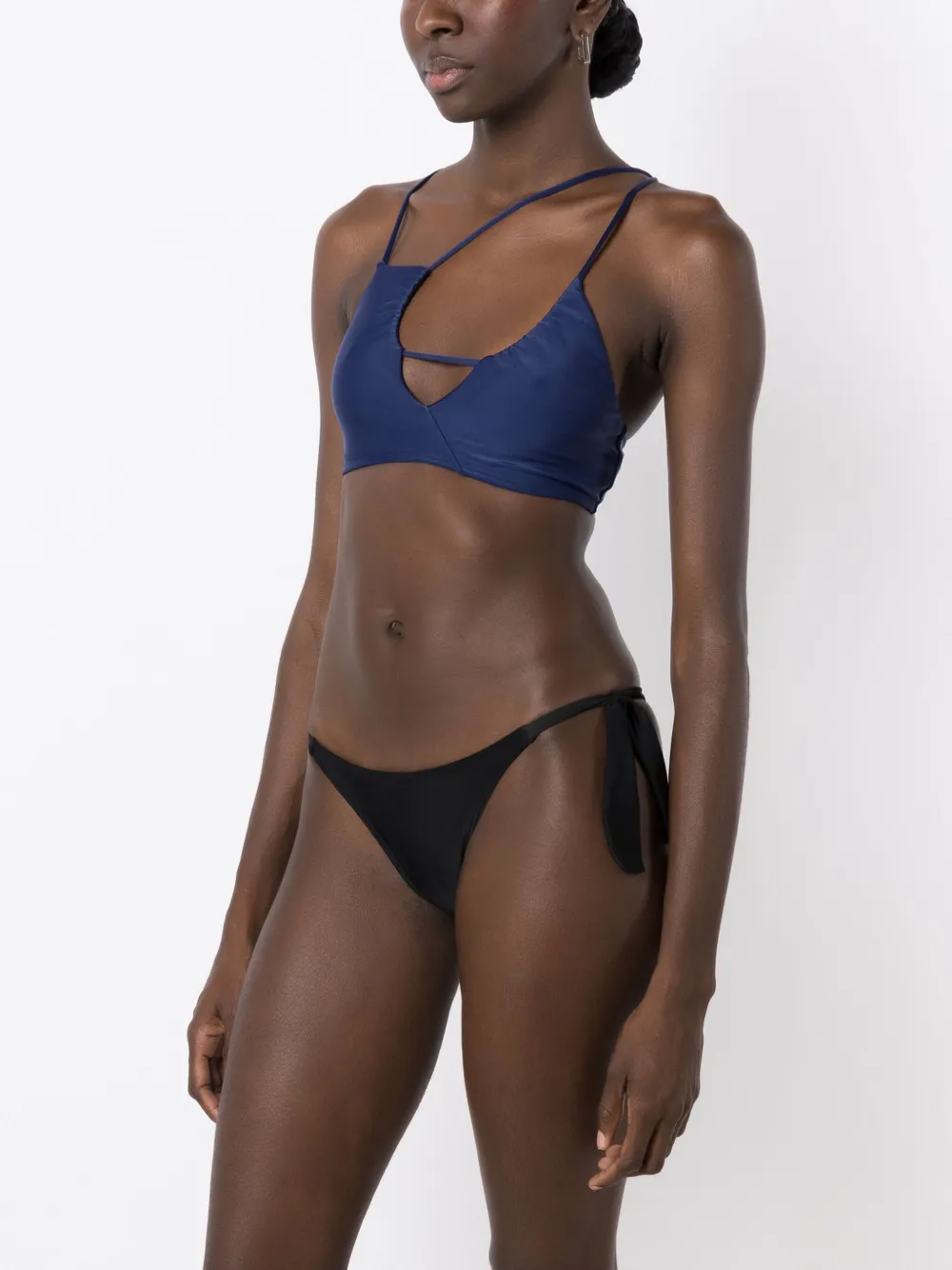 Gloria Coelho Asymmetrische bikinitop Blauw